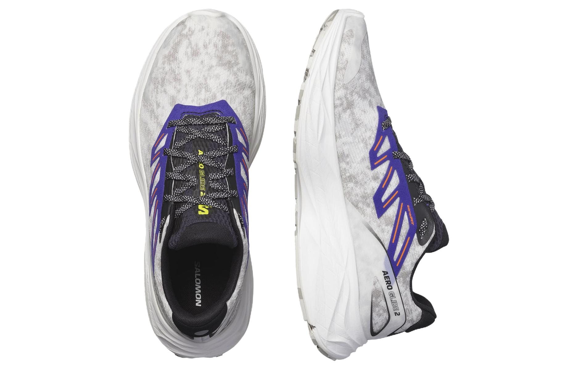 SALOMON Aero Glide Comfortable Cushioning Low top Running Shoes Men’s Gray Blue