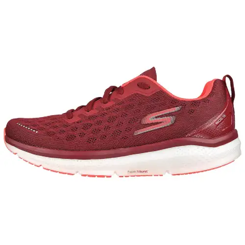 Skechers GO RUN RIDE 9 Abrasion Resistant Low top Running Shoes Women's Red