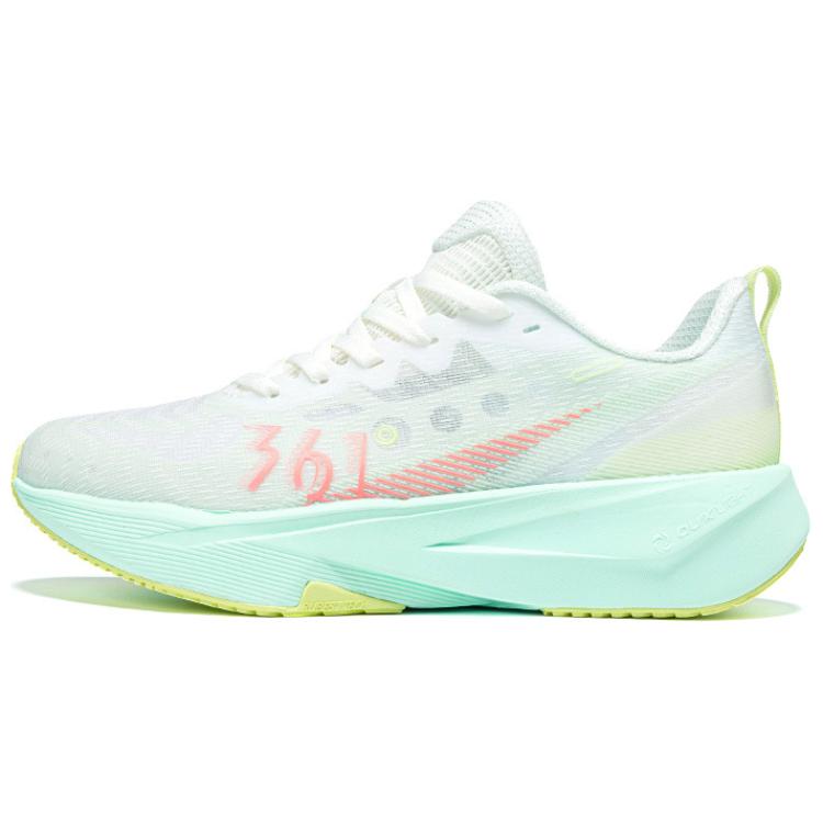 361° Abrasion Resistant Slip Resistant Coverage Low top Casual Sprint Running Shoes Women’s White Green