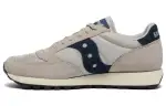Saucony Jazz Original Vintage Wear resistant And Lightweight Low top Running Shoes Gray Marine Blue