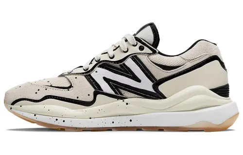 Joshua Vides x New Balance NB 5740 sports retro fabric two-layer cowhide low-top running shoes for men and women, black and beige