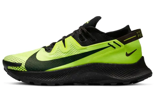 Nike Pegasus Trail 2 Comfortable Sports Mesh Fabric Shock Absorbing Anti-Slip Low-top Running Shoes Men's Black Green