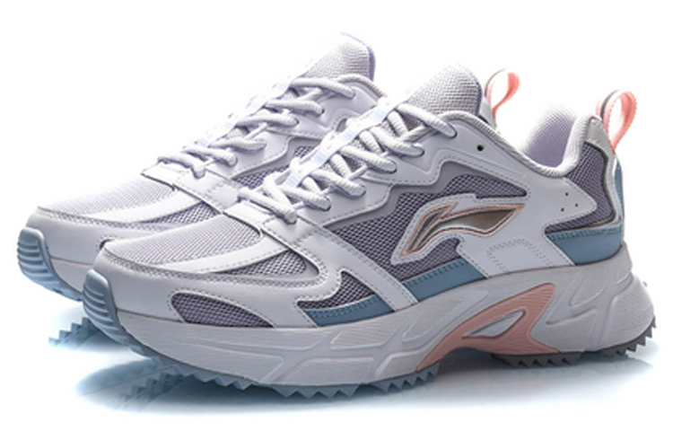 Li Ning Comfortable Fabric Cushioning Slip Resistant Abrasion Resistant Breathable Low top Casual Running Shoes Women’s