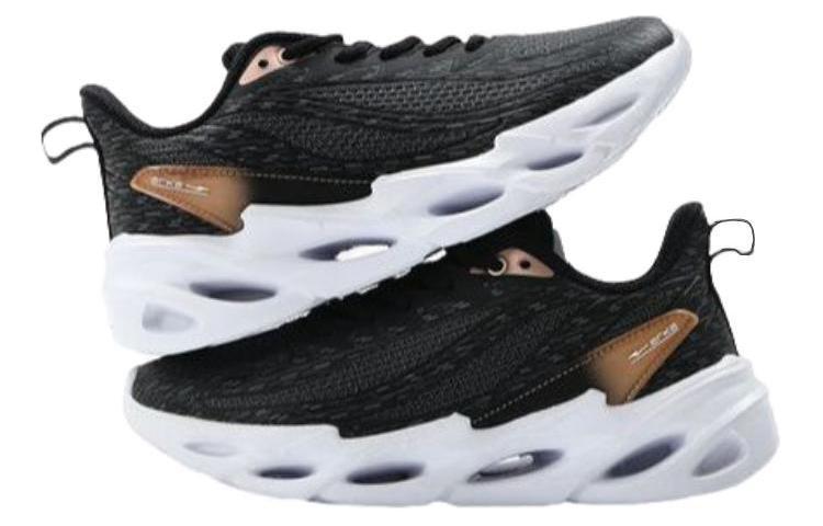Erke Slip Resistant Abrasion Resistant Low top Running Shoes Women’s Black White Pink