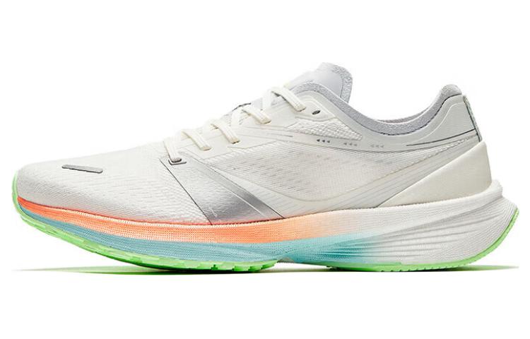 Anta Winding Fashion Cushioning Abrasion Resistant Cushioning, Wear Resistant Low top Running Shoes Women’s Ivory White