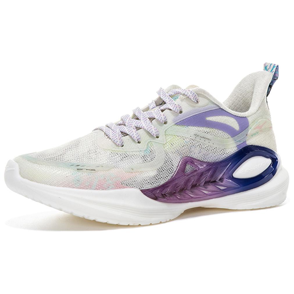 Erke Cushioning, Wear Resistant Low top Casual Running Shoes Women’s White Purple