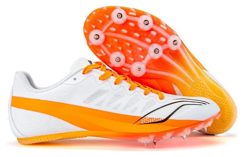 Li Ning Cushioning, Wear Resistant Low top Running Shoes Unisex Fiery Flame Orange