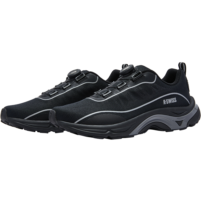 K·SWISS Textile, TPU Low top Running Shoes Unisex Pure Black