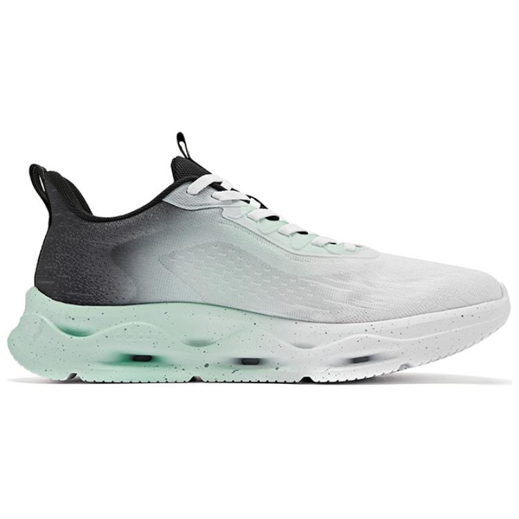 QIAODAN Breathable Low top Running Shoes Men’s White Green Black