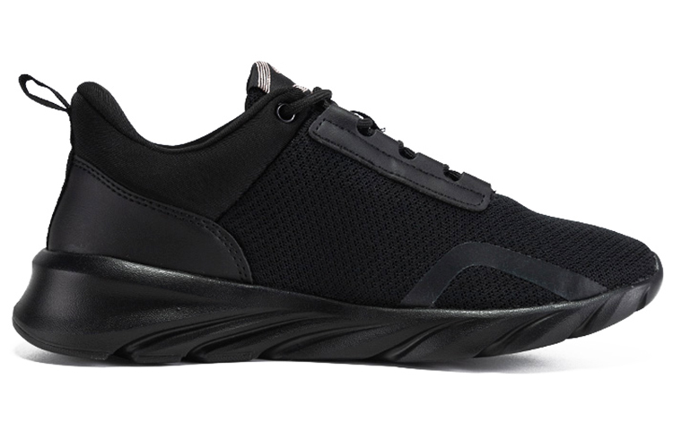 Erke Cushioning Slip Resistant Abrasion Resistant Breathable Low top Running Shoes Women’s Black Gold
