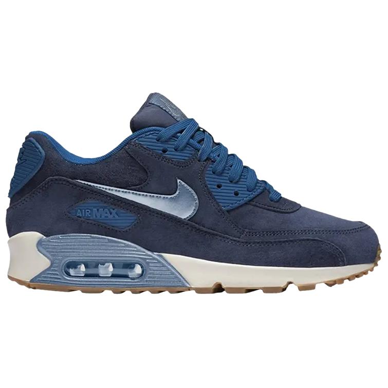 Nike Air Max 90 Abrasion Resistant Abrasion Resistant Low top Running Shoes Women’s Dark Blue