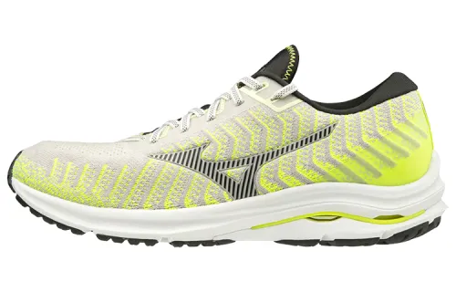 Mizuno Wave Rider 24 Waveknit 'Yellow Grey White'