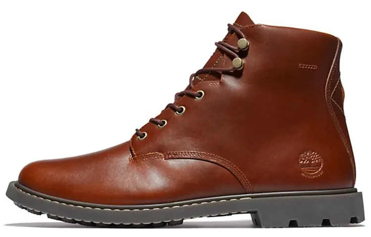 Timberland Belanger Leather Abrasion Resistant Crew Outdoor Boots Men's Brown