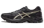Asics Gel Flux 4 Low top Running Shoes Women's Black Gold Cushioning, Sports