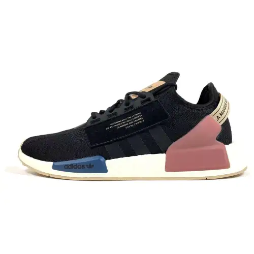 Adidas Originals NMD_R1 V2 Slip Resistant Abrasion Resistant Low top Casual Shoes Men's Black Blue