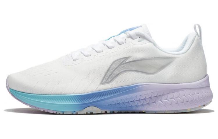 Li Ning Red Hare 5 Abrasion Resistant Breathable Low top Running Shoes Women’s Mist White