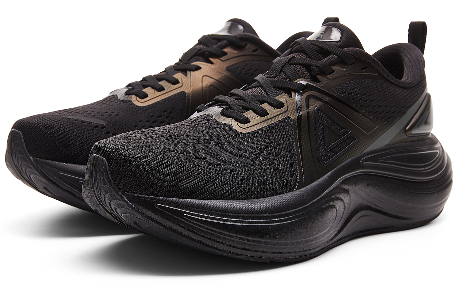 PEAK Cushioning Rebound Slip Resistant Low top Running Shoes Women’s All Black