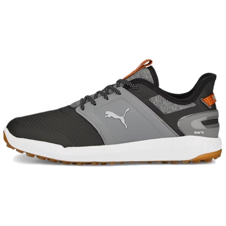 PUMA IGNITE ELEVATE Cushioning Lightweight Low top Golf Shoes Men's Black Gray