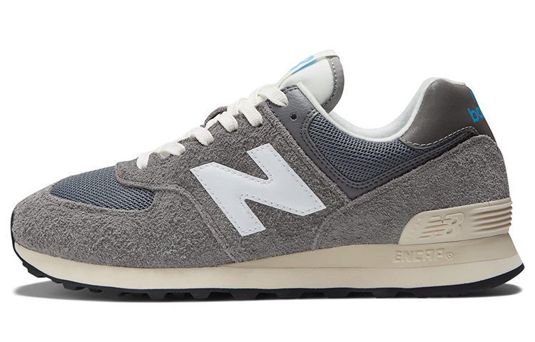 New Balance NB 574 Retro Fashion Sports Fabric Non-Slip Wear-Resistant Breathable Low-top Casual Urban Commuting Running Shoes Same Style for Men and Women Gray White