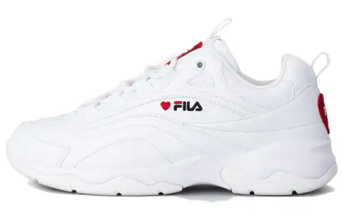 FILA FILARAY HEART FILARAY HEART Comfortable Cushioning, Wear Resistant Low top Running Shoes Unisex White