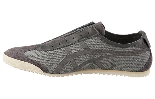 Onitsuka Tiger Mexico Slip on Deluxe Cushioning Lightweight Low top Casual Shoes Men's Gray