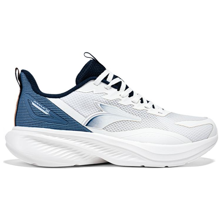 361° Comfortable And Breathable Slip Resistant Abrasion Resistant Low top Casual Running Shoes Men’s White Blue