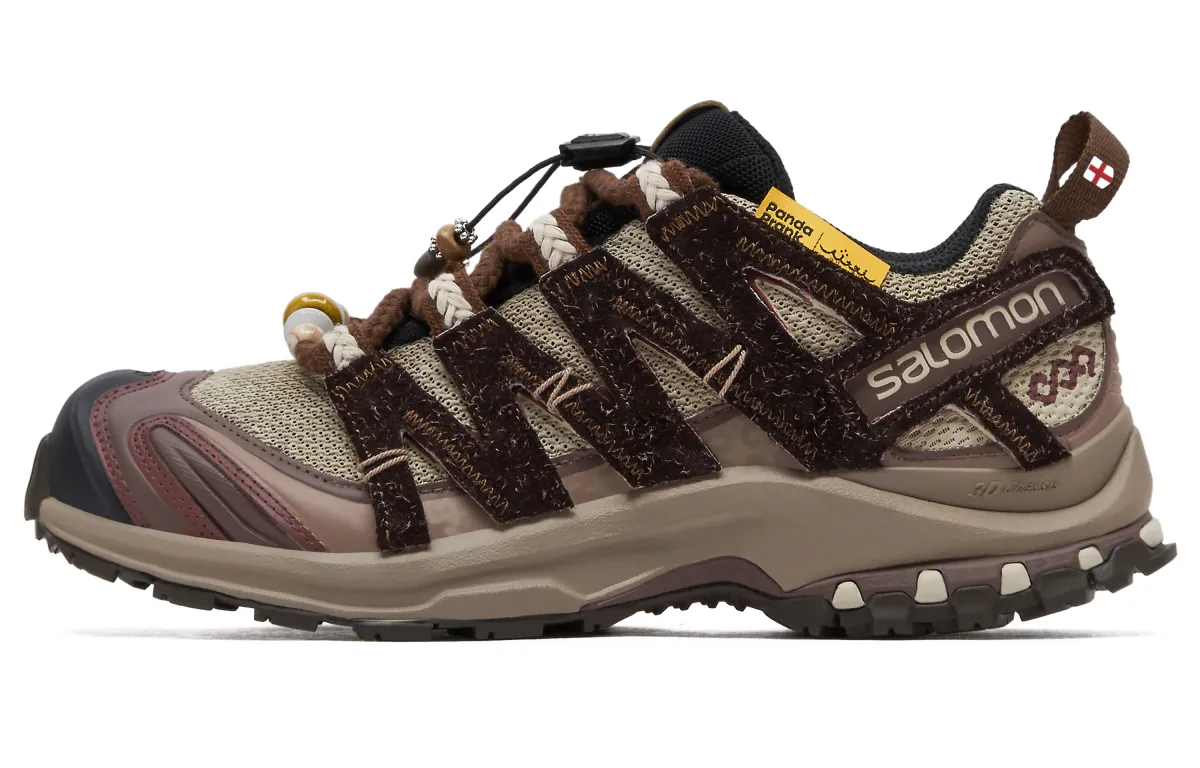 SALOMON XA PRO 3D LA YAUTE Cushioning Slip Resistant Low top Running Shoes Unisex Tan