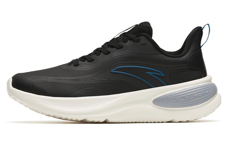 Anta Cloud Path Comfortable Cushioning Slip Resistant Abrasion Resistant Low top Running Shoes Men's Black