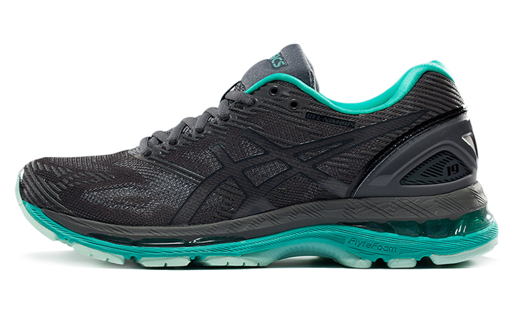 Asics GEL Nimbus 19 Lite Show Abrasion Resistant Low top Running Shoes Women’s Black Green