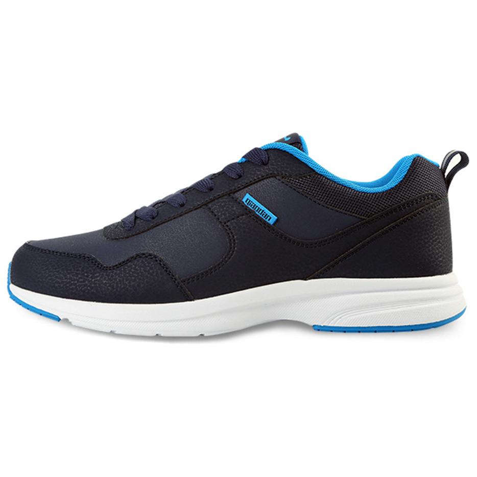 QIAODAN Slip Resistant Abrasion Resistant Low top Casual Running Shoes Men’s Blue Black