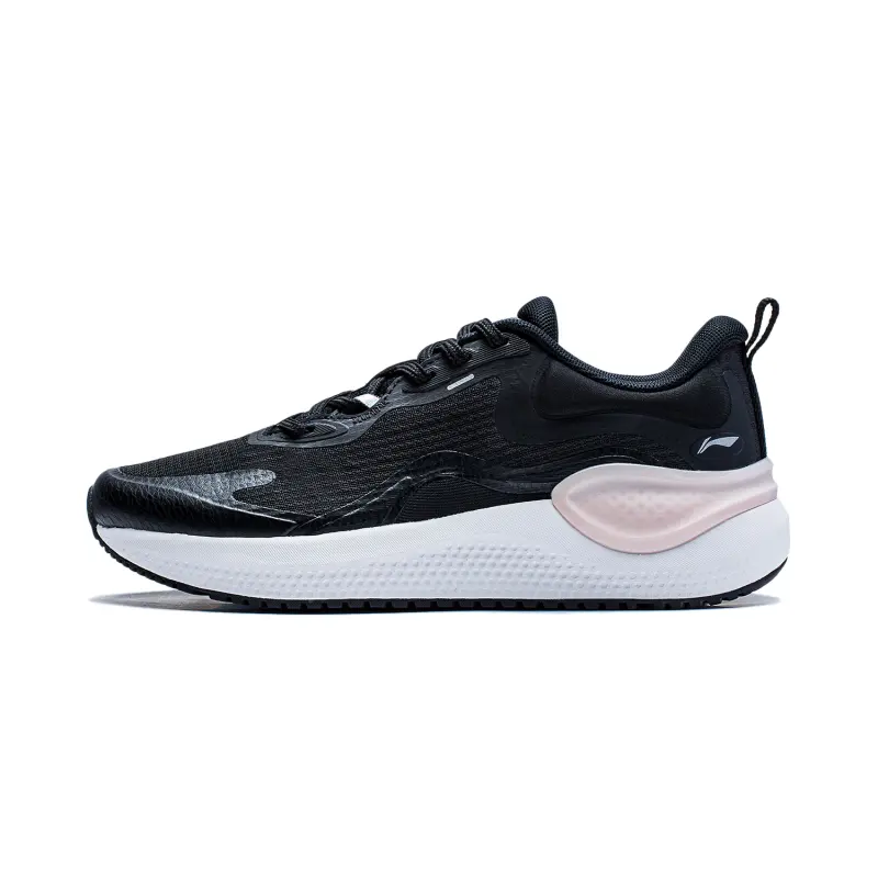 Li Ning EazGo Slip Resistant, Abrasion Resistant, Breathable Low top Running Shoes Women's Black
