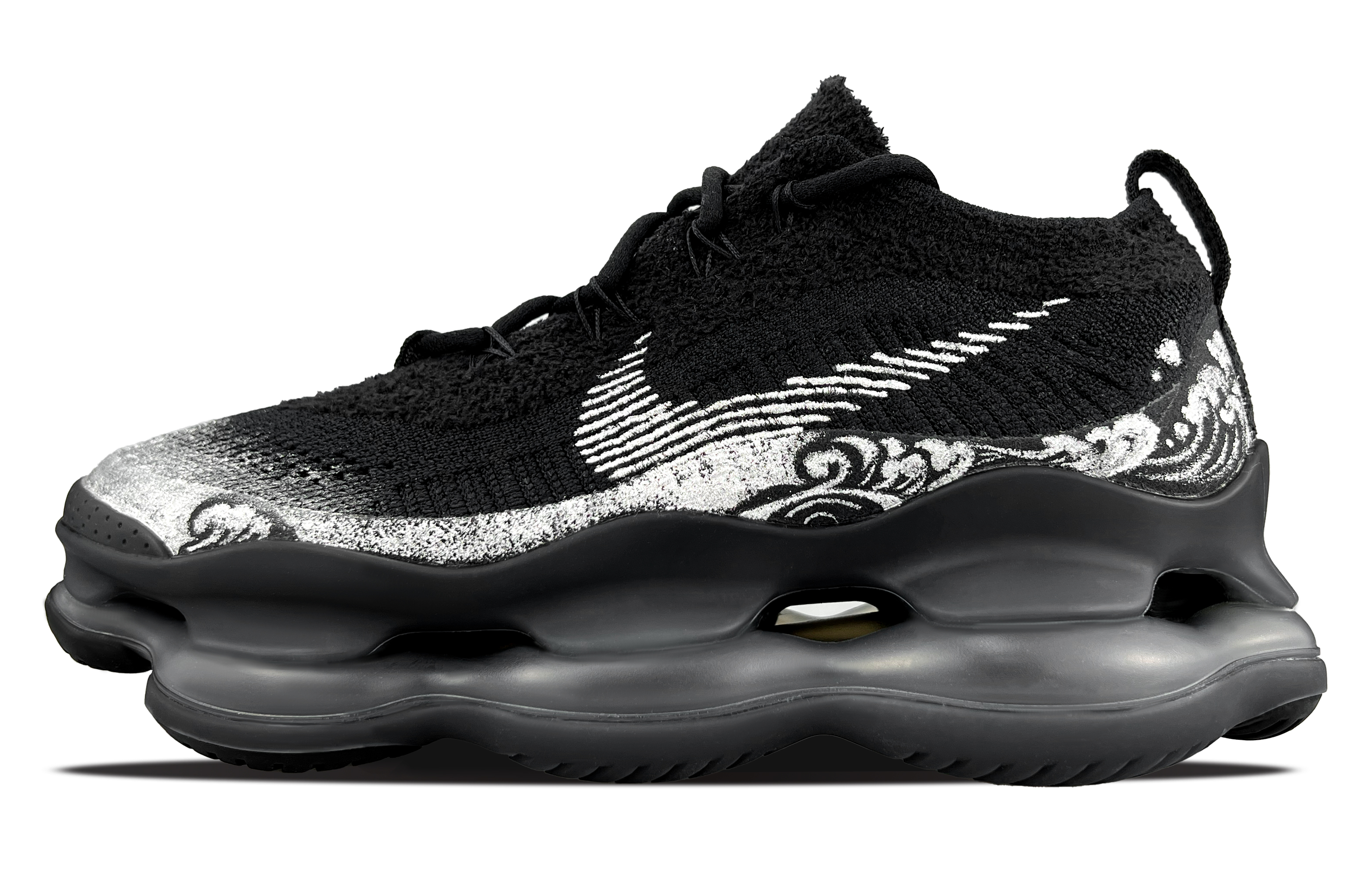 Nike Air Max Scorpion Low top Casual Running Shoes Women’s Silver Black