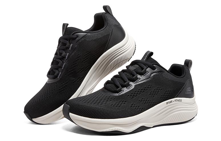 Skechers D’lux Fitness Comfortable Cushioning Abrasion Resistant Low top Running Shoes Men’s Black White