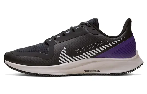 Nike Pegasus 36 Marathon Color-blocking, anti-slip, wear-resistant, lightweight rebound, low top, casual running shoes, women's black purple