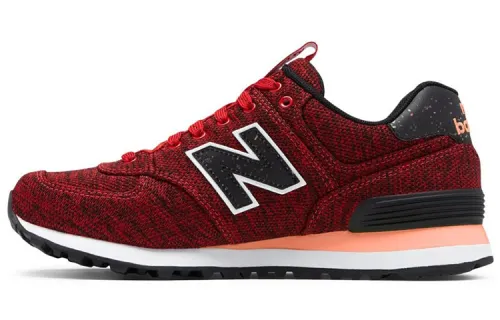 New Balance 574 Shoes Red Women's