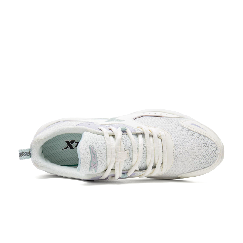 XTEP Cushioning, Wear Resistant Low top Running Shoes Women’s White Purple