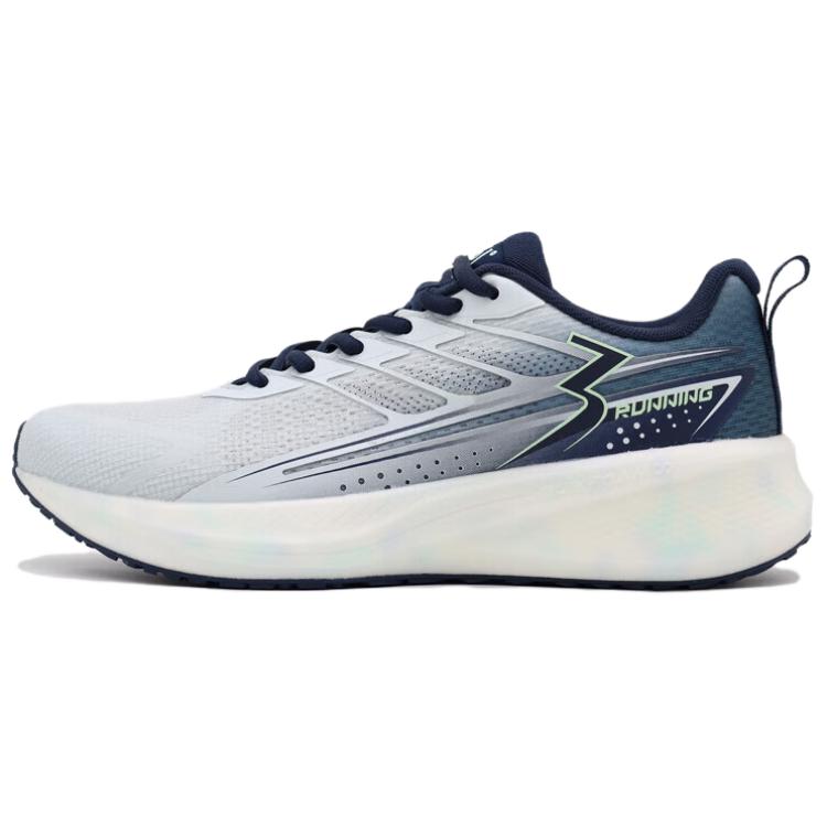 361° Cushioning Breathable Low top Casual Training Sprint Running Shoes Men’s White Blue