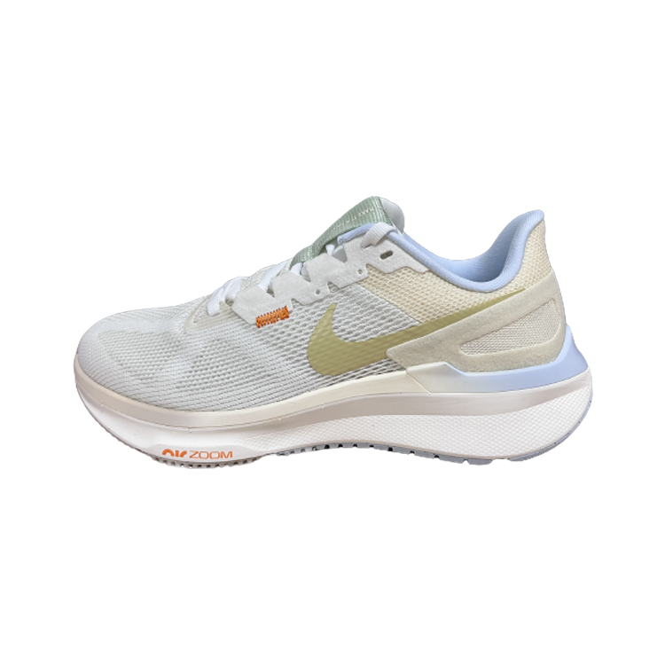 Nike Zoom Structure 25 comfortable sports fabric wear-resistant low-top casual long-distance urban commuting running shoes women's white blue