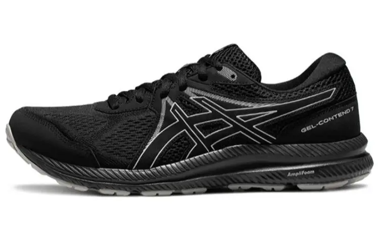 ASICS Gel-Contend 7 Textile, Synthetic Leather Cushioning Abrasion-Resistant Breathable Coverage Low-top