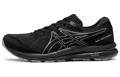 ASICS Gel-Contend 7 Textile, Synthetic Leather Cushioning Abrasion-Resistant Breathable Coverage Low-top