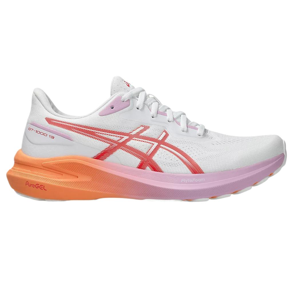 ASICS GT 1000 13 White Coral Reef Women’s