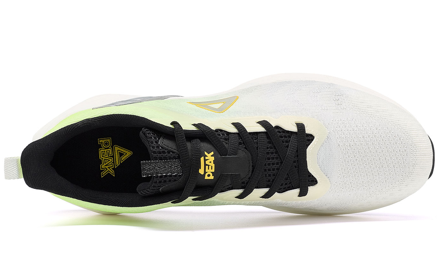 PEAK Hyperfuse Fabric Cushioning Slip Resistant Abrasion Resistant Low top Running Shoes Men’s Neon Green
