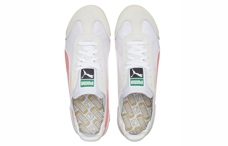 Кроссовки PUMA Roma OG (бело-розовые) — Белыйрозовый — фото 4