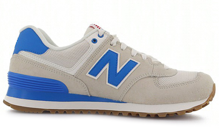 Женские кроссовки New Balance 574 (морская соль) — 海盐白/电路蓝 — фото 2