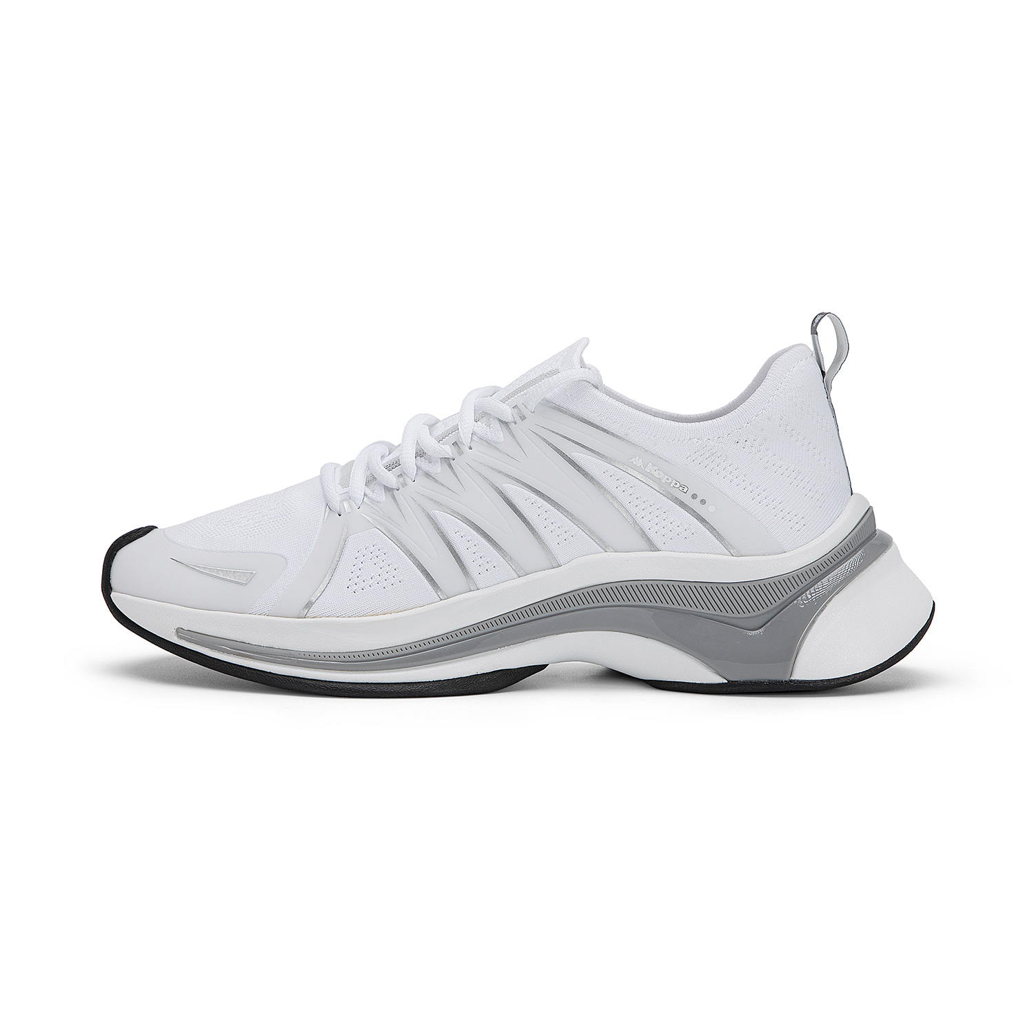 Kappa Abrasion Resistant Slip Resistant Lightweight Running Shoes Unisex White