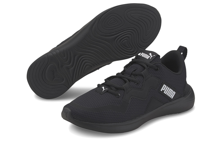 Мужские кроссовки PUMA Urban Run (черно-белые) — фото 5