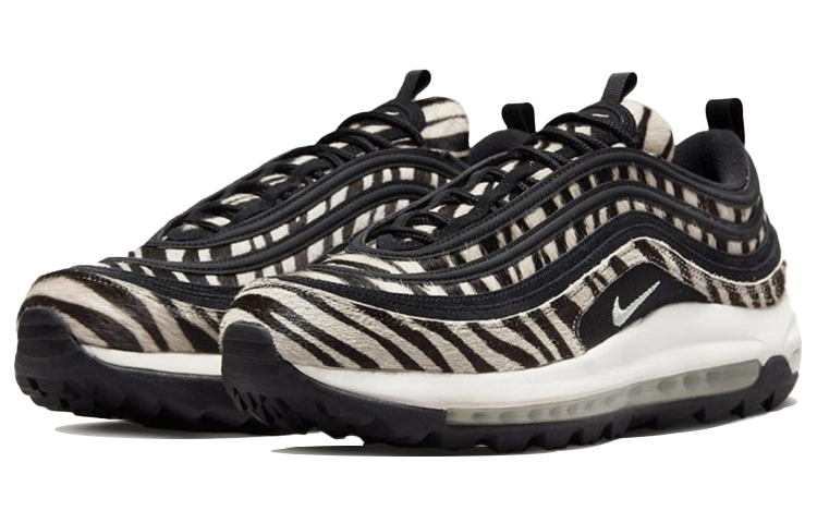 Кроссовки Nike Air Max 97 Zebra (черно-коричневые) — Чёрный / коричневый — фото 3
