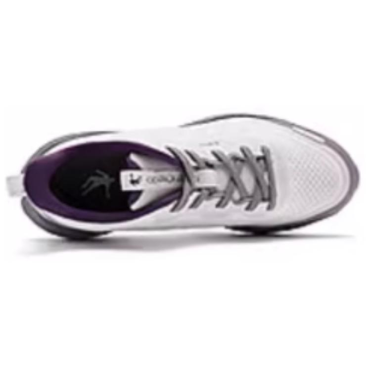 QIAODAN Cushioning Slip Resistant Abrasion Resistant Breathable Rebound Low top Sprint Running Shoes Women’s Beige Gray