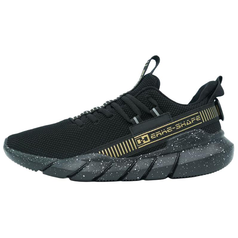 Erke Breathable Lightweight Low top Casual Running Shoes Men’s Black
