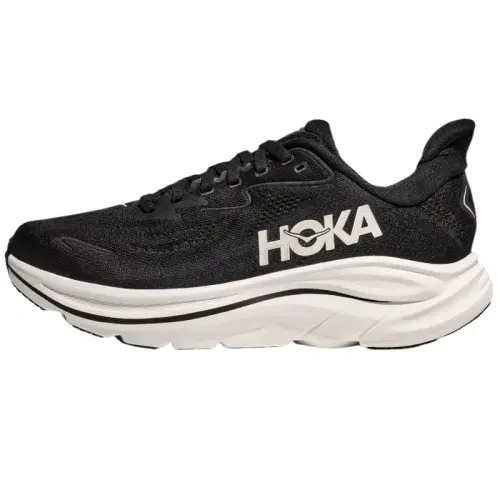HOKA ONE ONE CLIFTON 10 Fashionable and comfortable PU shock-absorbing anti-slip support low-top casual running shoes men's black and white